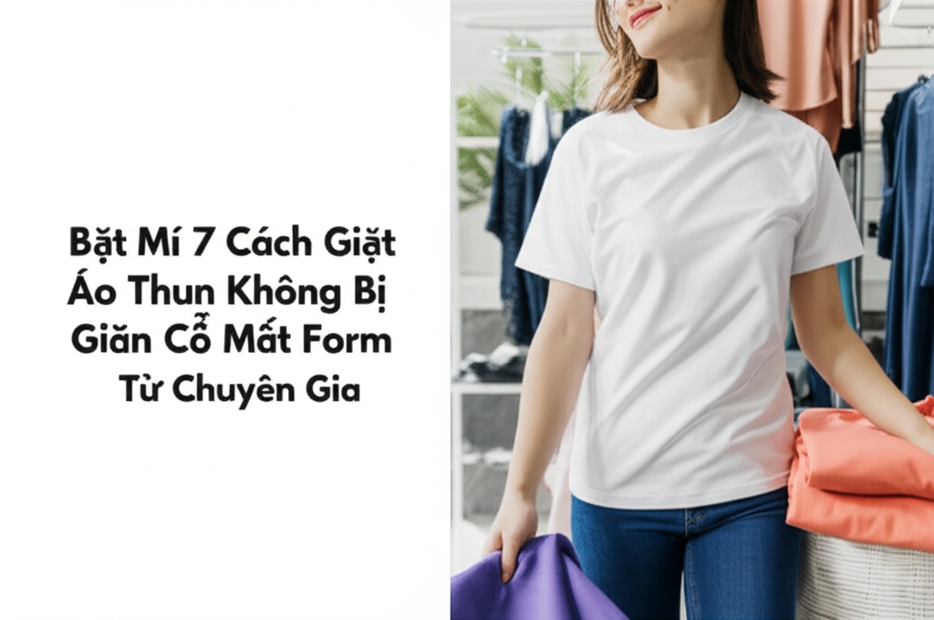 Hình minh họa cho bài viết: Bật Mí 7 Cách Giặt Áo Thun Không Bị Giãn Cổ, Mất Form Từ Chuyên Gia