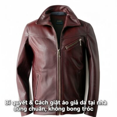 Bí quyết & Cách giặt áo giả da tại nhà đúng chuẩn, không bong tróc
