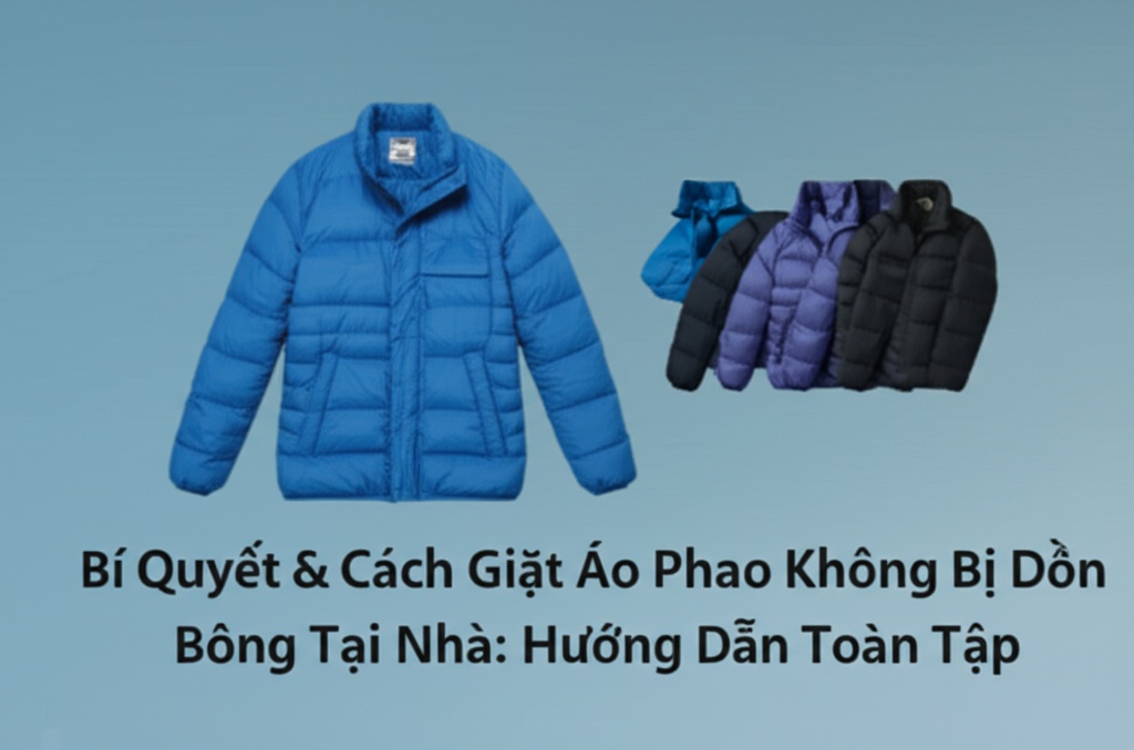 Hình minh họa cho bài viết: Bí Quyết & Cách Giặt Áo Phao Không Bị Dồn Bông Tại Nhà: Hướng Dẫn Toàn Tập