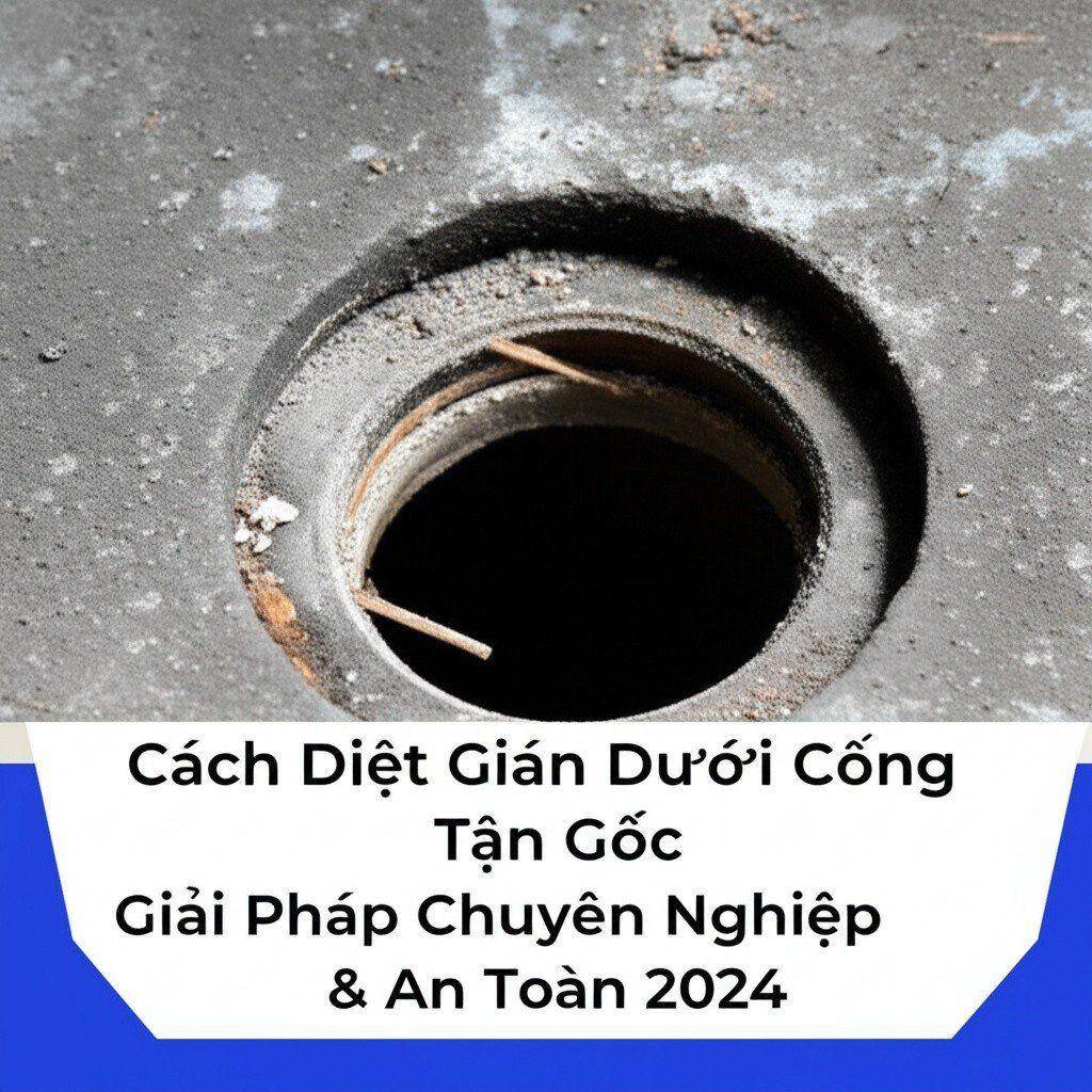 Cách Diệt Gián Dưới Cống Tận Gốc: Giải Pháp Chuyên Nghiệp & An Toàn 2024