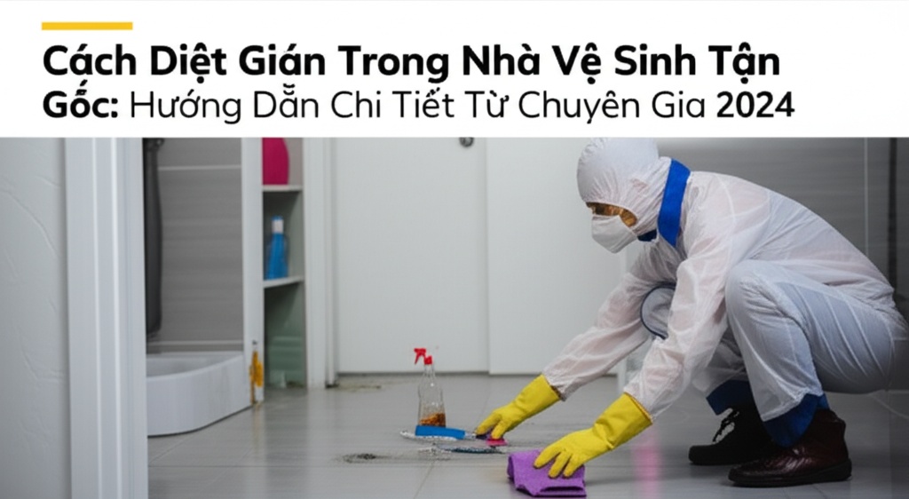 Hình minh họa cho bài viết: Cách Diệt Gián Trong Nhà Vệ Sinh Tận Gốc: Hướng Dẫn Chi Tiết Từ Chuyên Gia 2024