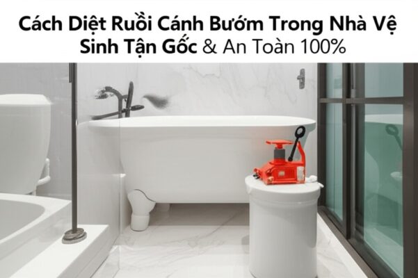 Cách Diệt Ruồi Cánh Bướm Trong Nhà Vệ Sinh Tận Gốc & An Toàn 100%