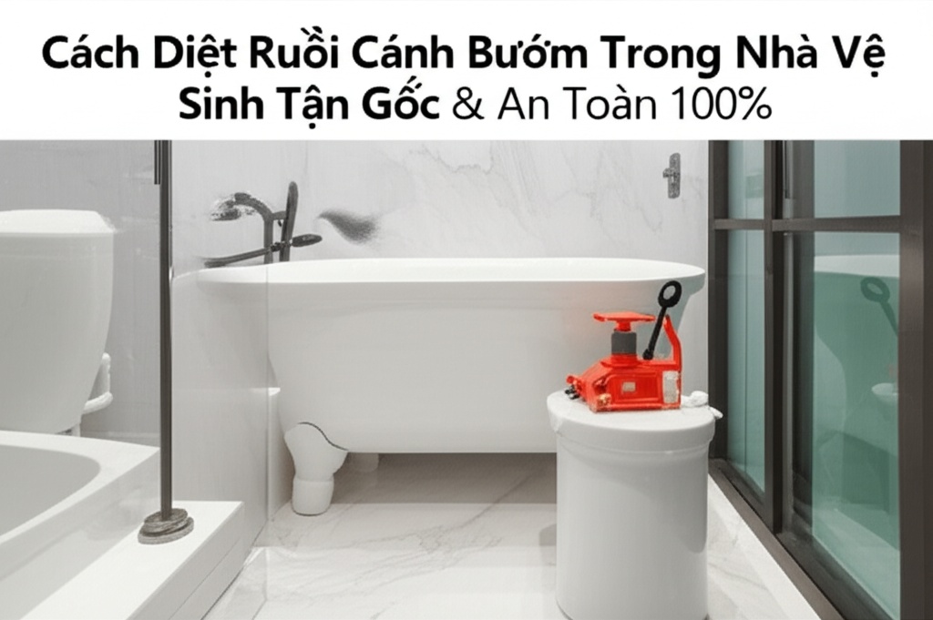Hình minh họa cho bài viết: Cách Diệt Ruồi Cánh Bướm Trong Nhà Vệ Sinh Tận Gốc & An Toàn 100%