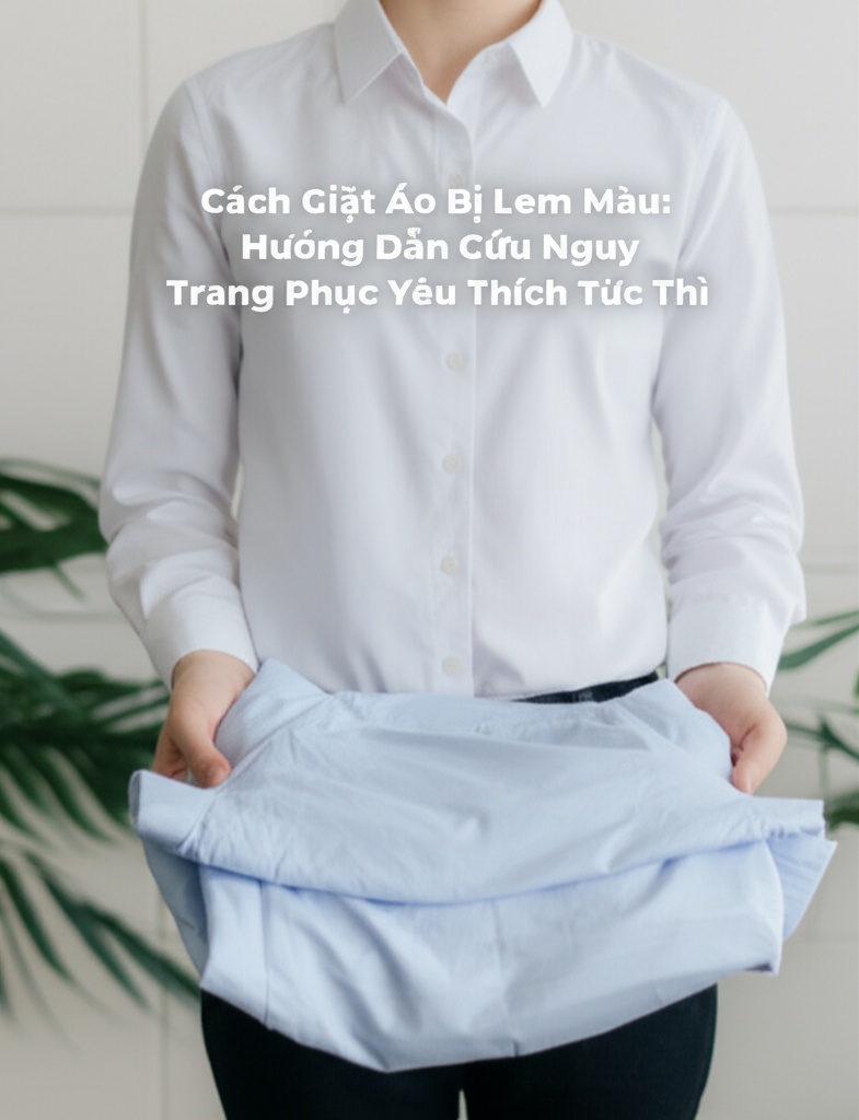 Hình minh họa cho bài viết: Cách Giặt Áo Bị Lem Màu: Hướng Dẫn Cứu Nguy Trang Phục Yêu Thích Tức Thì