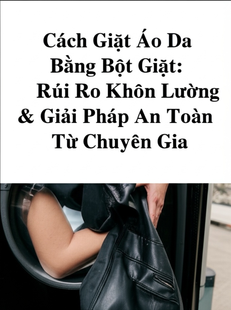 Hình minh họa cho bài viết: Cách Giặt Áo Da Bằng Bột Giặt: Rủi Ro Khôn Lường & Giải Pháp An Toàn Từ Chuyên Gia