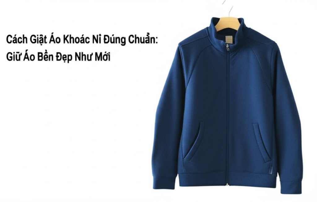 Hình minh họa cho bài viết: Cách Giặt Áo Khoác Nỉ Đúng Chuẩn: Giữ Áo Bền Đẹp Như Mới