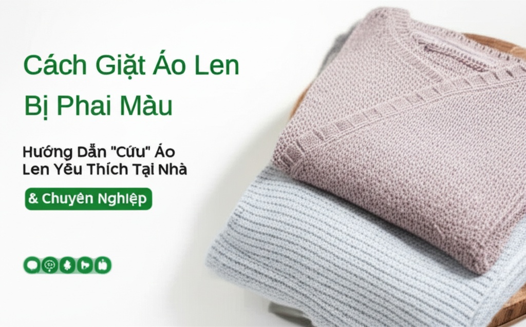 Hình minh họa cho bài viết: Cách Giặt Áo Len Bị Phai Màu: Hướng Dẫn 
