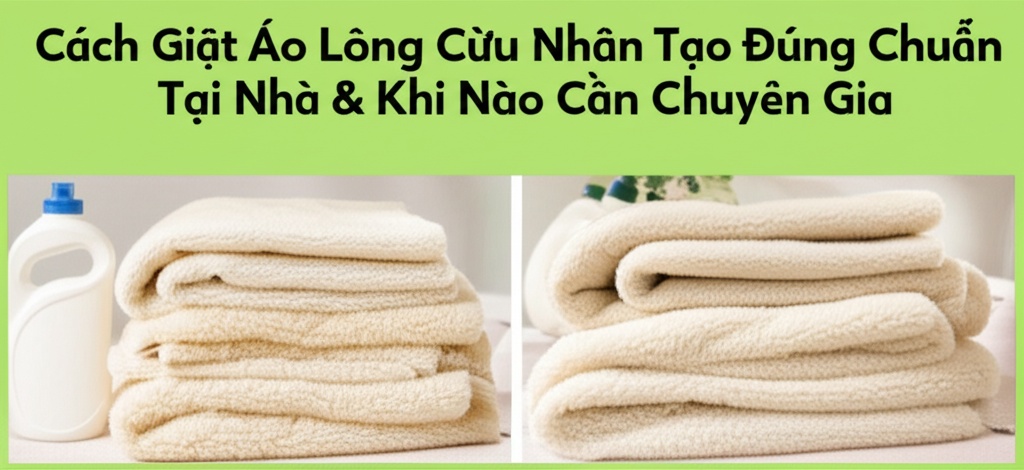 Hình minh họa cho bài viết: Cách Giặt Áo Lông Cừu Nhân Tạo Đúng Chuẩn Tại Nhà & Khi Nào Cần Chuyên Gia