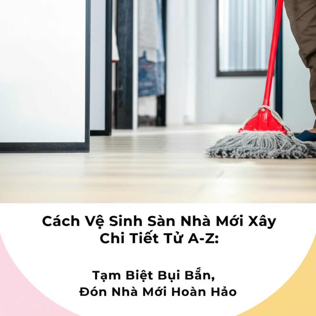 Hình minh họa cho bài viết: Cách Vệ Sinh Sàn Nhà Mới Xây Chi Tiết Từ A-Z: Tạm Biệt Bụi Bẩn, Đón Nhà Mới Hoàn Hảo