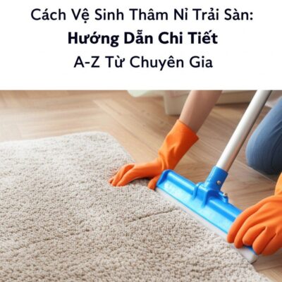Cách Vệ Sinh Thảm Nỉ Trải Sàn: Hướng Dẫn Chi Tiết A-Z Từ Chuyên Gia