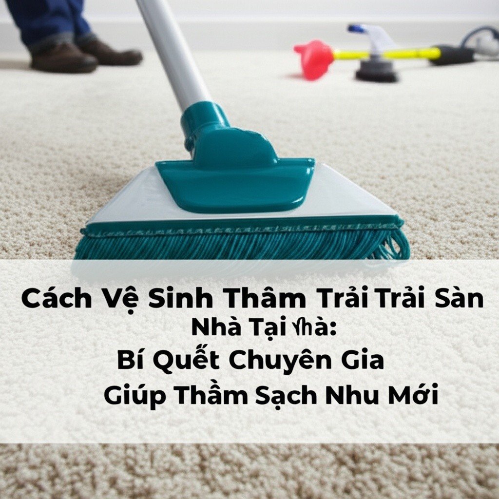 Hình minh họa cho bài viết: Cách Vệ Sinh Thảm Trải Sàn Nhà Tại Nhà: Bí Quyết Chuyên Gia Giúp Thảm Sạch Như Mới