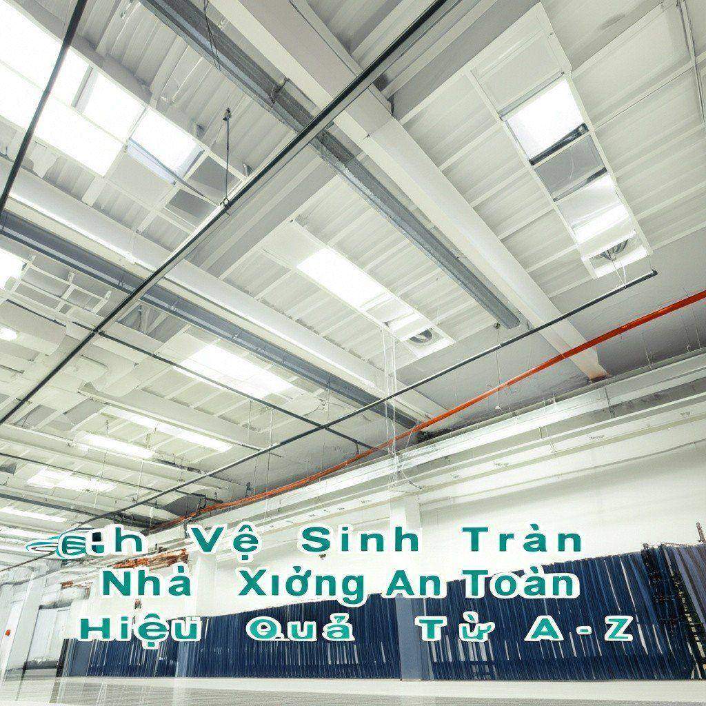 Hình minh họa cho bài viết: Cách Vệ Sinh Trần Nhà Xưởng An Toàn, Hiệu Quả Từ A-Z