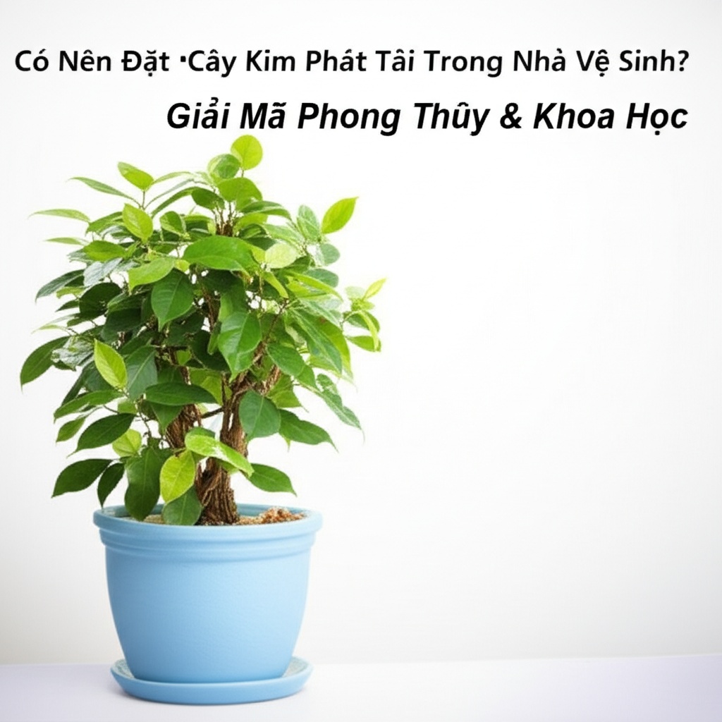 Hình minh họa cho bài viết: Có Nên Đặt Cây Kim Phát Tài Trong Nhà Vệ Sinh? Giải Mã Phong Thủy & Khoa Học
