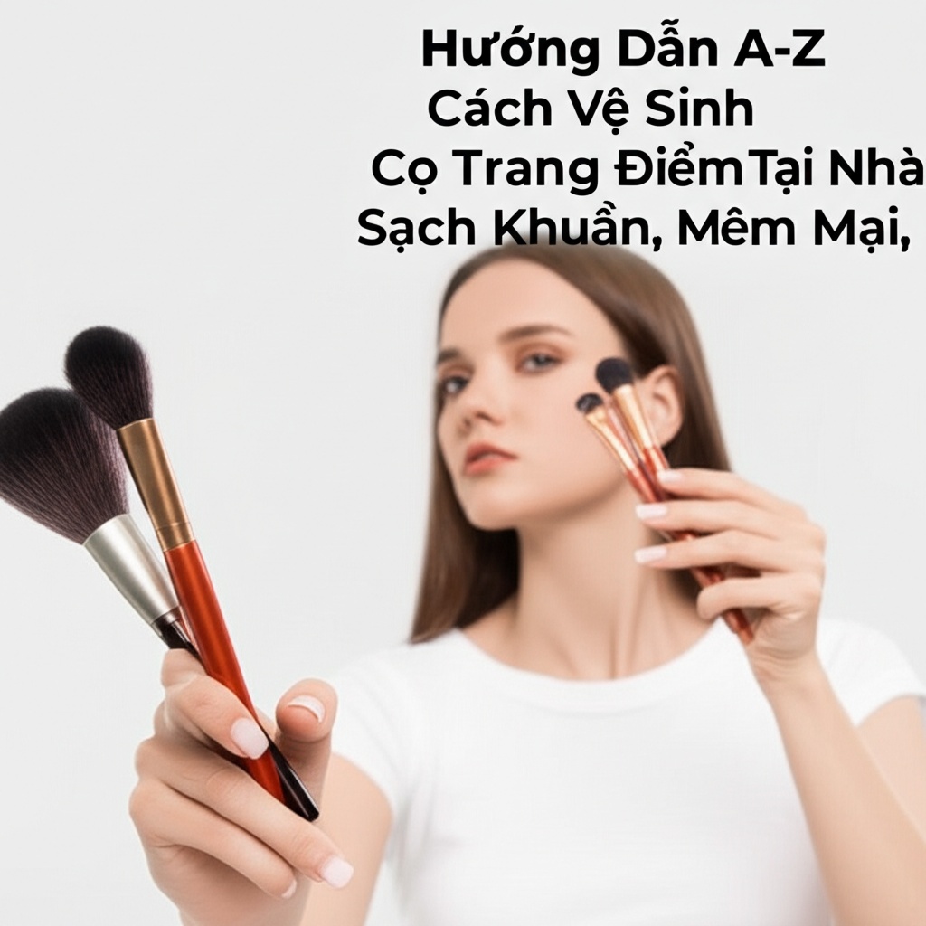 Hình minh họa cho bài viết: Hướng Dẫn A-Z Cách Vệ Sinh Cọ Trang Điểm Tại Nhà Sạch Khuẩn, Mềm Mại