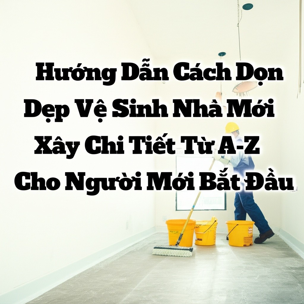 Hình minh họa cho bài viết: Hướng Dẫn Cách Dọn Dẹp Vệ Sinh Nhà Mới Xây Chi Tiết Từ A-Z Cho Người Mới Bắt Đầu