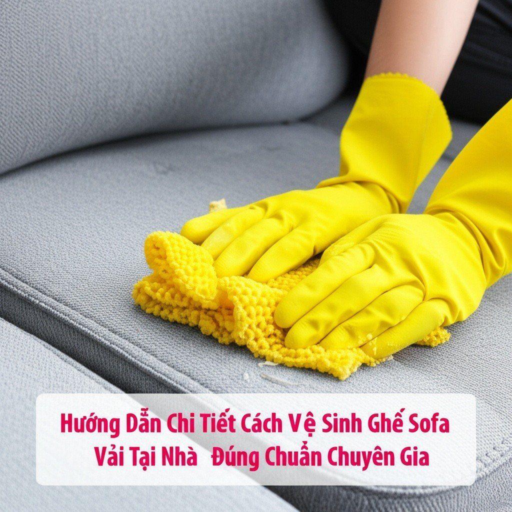 Hình minh họa cho bài viết: Hướng Dẫn Chi Tiết Cách Vệ Sinh Ghế Sofa Vải Tại Nhà Đúng Chuẩn Chuyên Gia