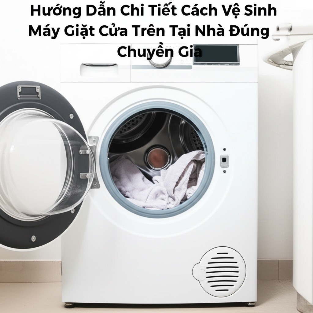 Hình minh họa cho bài viết: Hướng Dẫn Chi Tiết Cách Vệ Sinh Máy Giặt Cửa Trên Tại Nhà Đúng Chuẩn Chuyên Gia