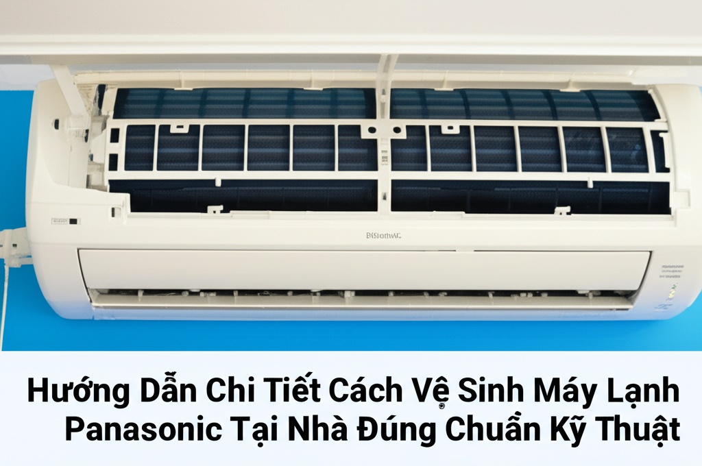Hình minh họa cho bài viết: Hướng Dẫn Chi Tiết Cách Vệ Sinh Máy Lạnh Panasonic Tại Nhà Đúng Chuẩn Kỹ Thuật