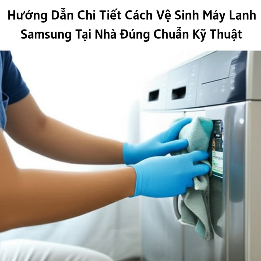 Hình minh họa cho bài viết: Hướng Dẫn Chi Tiết Cách Vệ Sinh Máy Lạnh Samsung Tại Nhà Đúng Chuẩn Kỹ Thuật