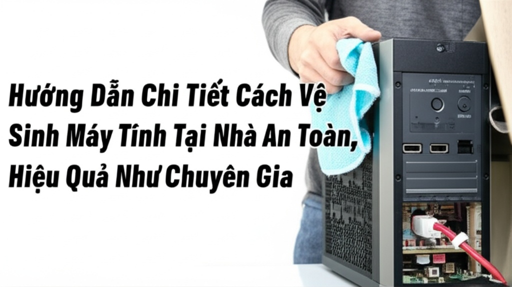 Hình minh họa cho bài viết: Hướng Dẫn Chi Tiết Cách Vệ Sinh Máy Tính Tại Nhà An Toàn, Hiệu Quả Như Chuyên Gia