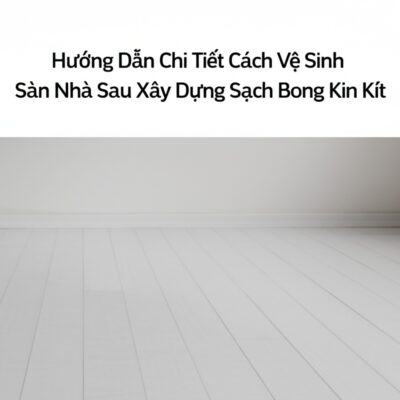 Hướng Dẫn Chi Tiết Cách Vệ Sinh Sàn Nhà Sau Xây Dựng Sạch Bong Kin Kít