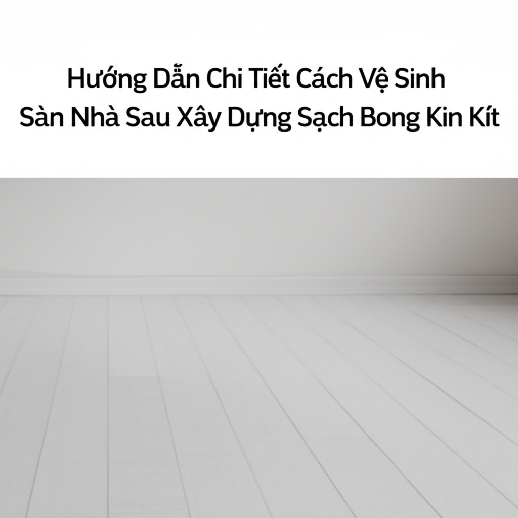 Hình minh họa cho bài viết: Hướng Dẫn Chi Tiết Cách Vệ Sinh Sàn Nhà Sau Xây Dựng Sạch Bong Kin Kít