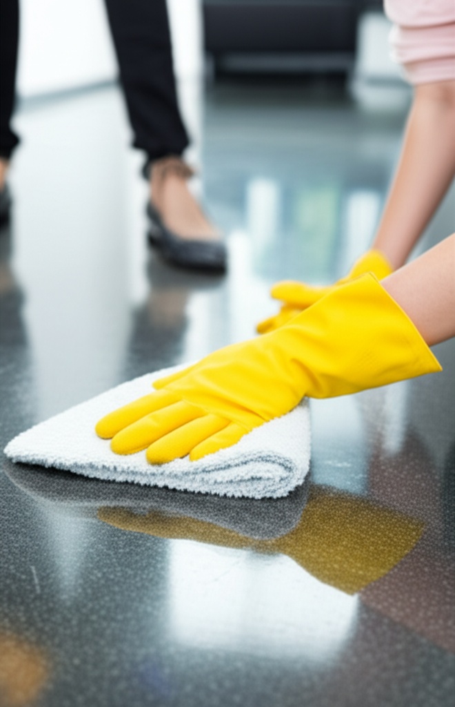 Hình minh họa cho bài viết: Hướng Dẫn Chi Tiết Cách Vệ Sinh Sàn Nhà Sau Xây Dựng: Sạch Bóng Từ A-Z