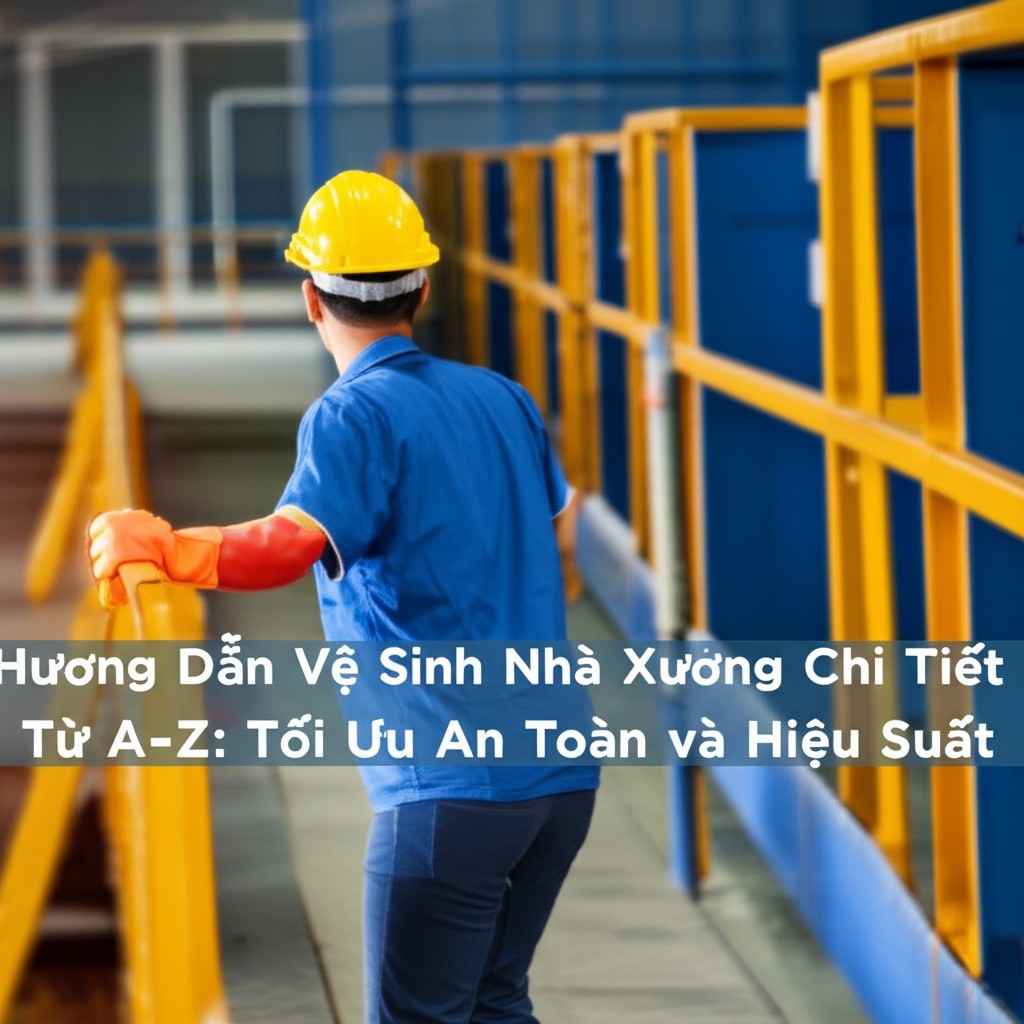 Hình minh họa cho bài viết: Hướng Dẫn Vệ Sinh Nhà Xưởng Chi Tiết Từ A-Z: Tối Ưu An Toàn và Hiệu Suất