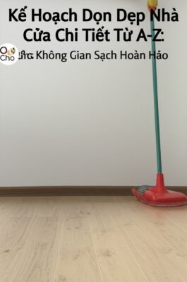 Kế Hoạch Dọn Dẹp Nhà Cửa Chi Tiết Từ A-Z: Bí Quyết Cho Không Gian Sạch Hoàn Hảo