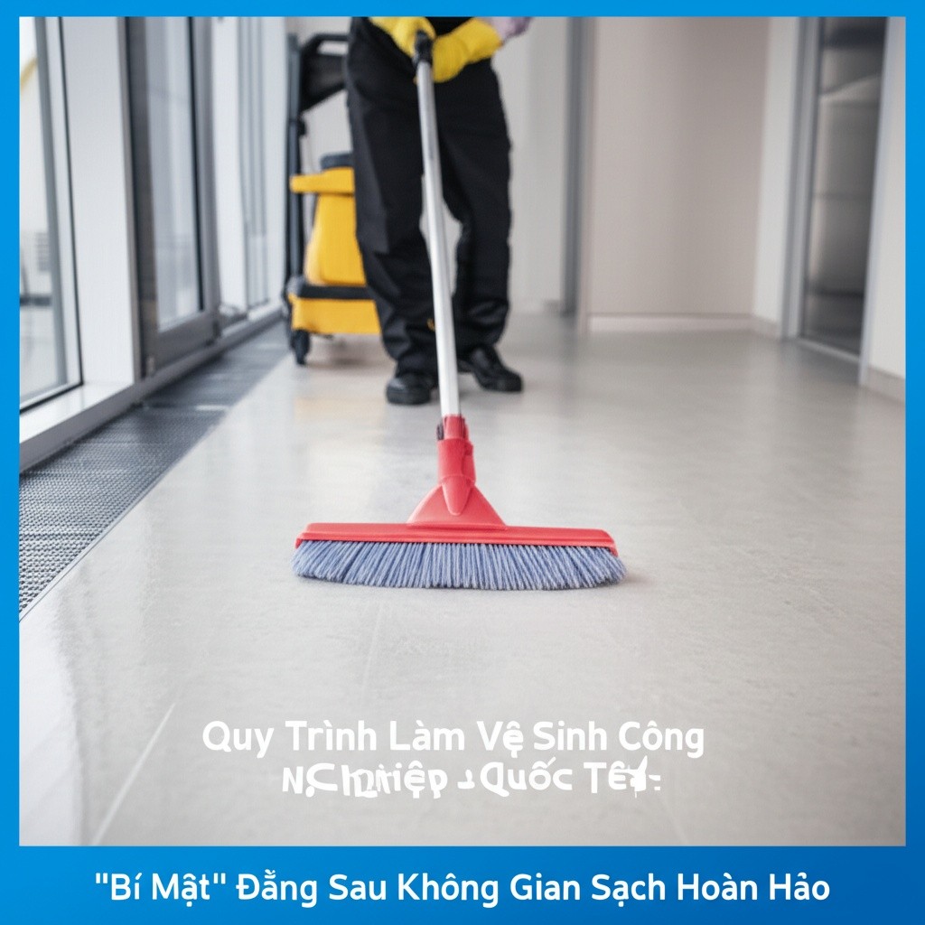 Hình minh họa cho bài viết: Quy Trình Làm Vệ Sinh Công Nghiệp Chuẩn Quốc Tế: 