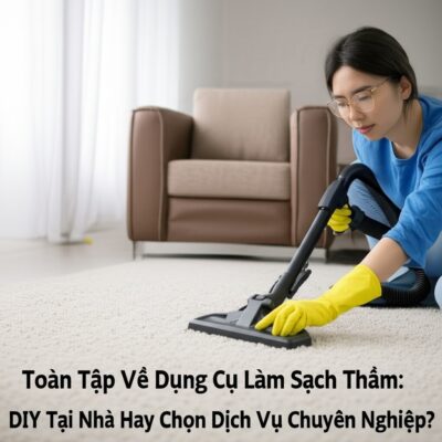 Toàn Tập Về Dụng Cụ Làm Sạch Thảm: DIY Tại Nhà Hay Chọn Dịch Vụ Chuyên Nghiệp?