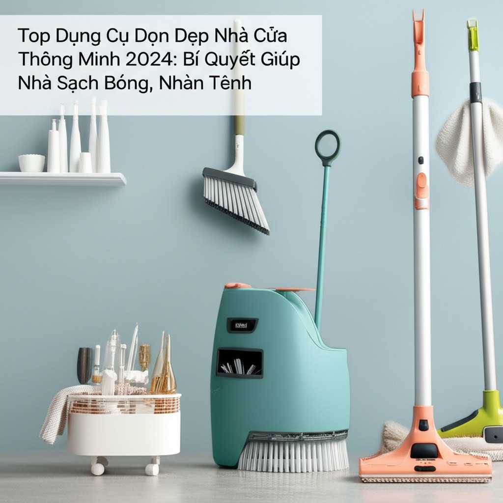 Hình minh họa cho bài viết: Top Dụng Cụ Dọn Dẹp Nhà Cửa Thông Minh 2024: Bí Quyết Giúp Nhà Sạch Bóng, Nhàn Tênh